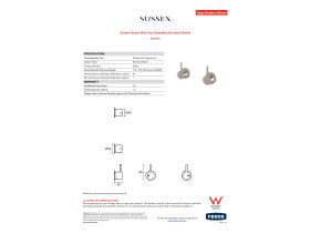 Specification Sheet - Sussex Scala Wall Top Assembly Brushed Nickel