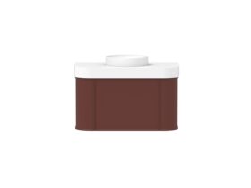 Supporting Image - Kado Era Double Curve All Drawer 900mm Wall Hung Vanity Centre Basin 90mm Durasein Top Red Marble