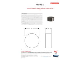Specification Sheet - Sussex Pure Progressive Hob Mixer PVD Brushed Gunmetal Lead Free
