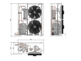 Tecumseh Compac Condensing Unit R404A PAC2522Z 3 Phase