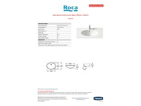 Specification Sheet - Roca Berna Undercounter Basin 560mm x 420mm