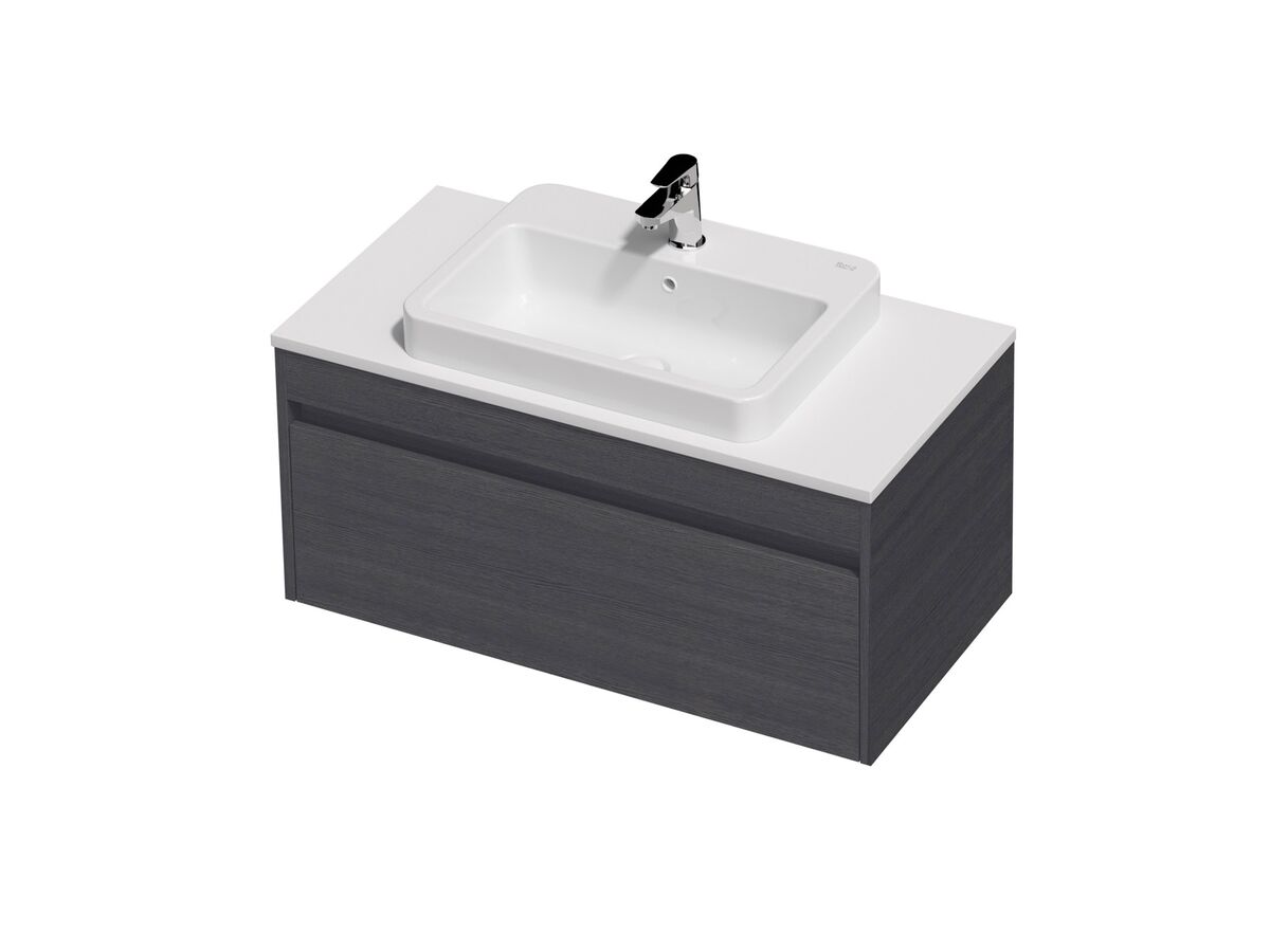 Posh Domaine Single 900 1 Drawer Wall Hung Colour Cherry Pie - Basin not included