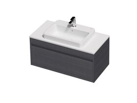 Posh Domaine Single 900 1 Drawer Wall Hung Colour Cherry Pie - Basin not included