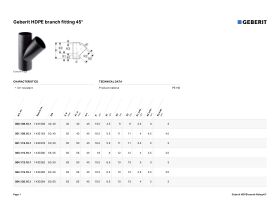 Specification Sheet - Geberit Branch 135 Degree