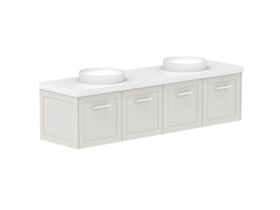 Supporting Image - Kado Lux All Door 1800mm Double Bowl Wall Hung 50mm Top