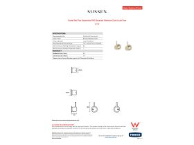 Specification Sheet - Scala Wall Top Assembly PVD Brushed Platinum Gold Lead Free