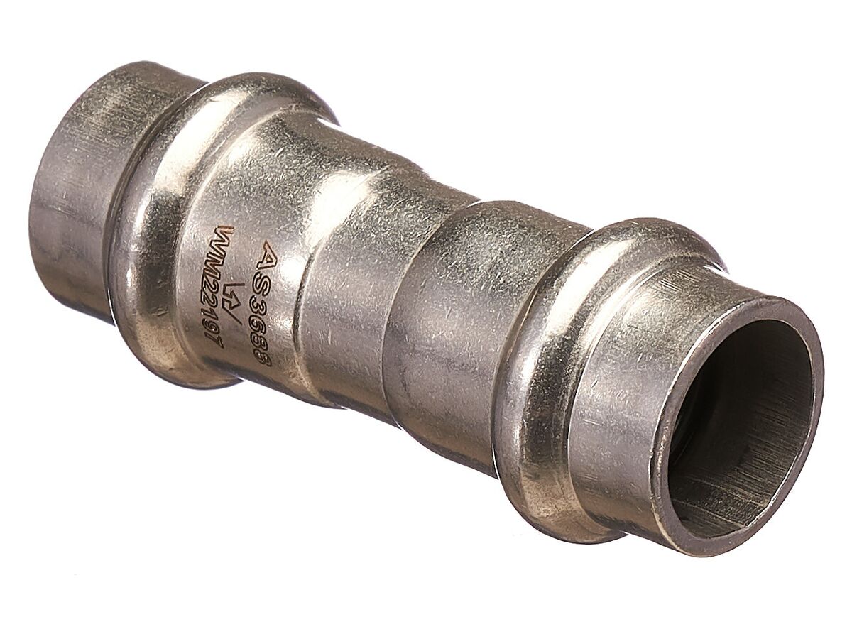 >B< Press Stainless Steel Coupler 15mm