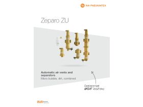 Specification Sheet - Pneumatex Zeparo ZUK Air & Dirt Seperator