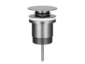 Mizu Drift Universal DN40 Flat Pop Up Plug & Waste Brushed Gunmetal