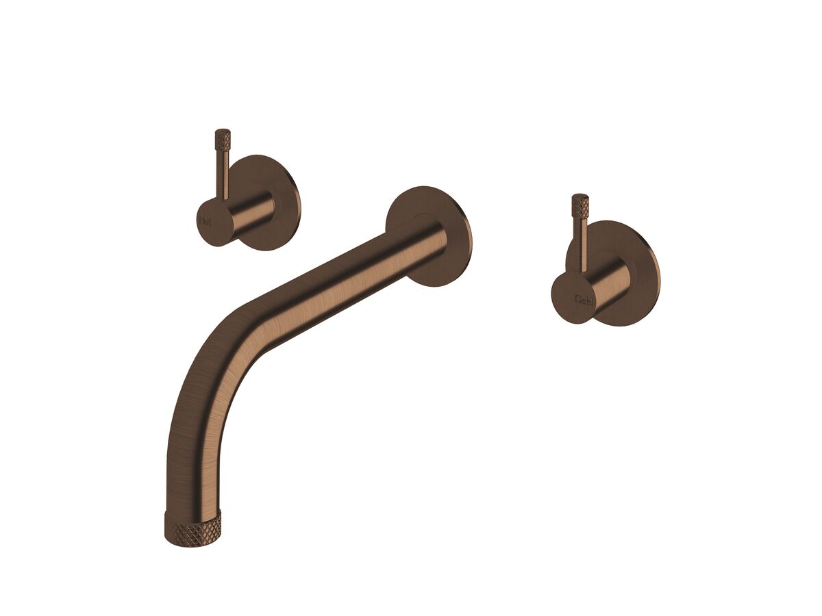 Hero - Sussex Scala Nova Wall Basin/Bath Set 200mm PVD Brushed Bronze (5 Star) Lead Free