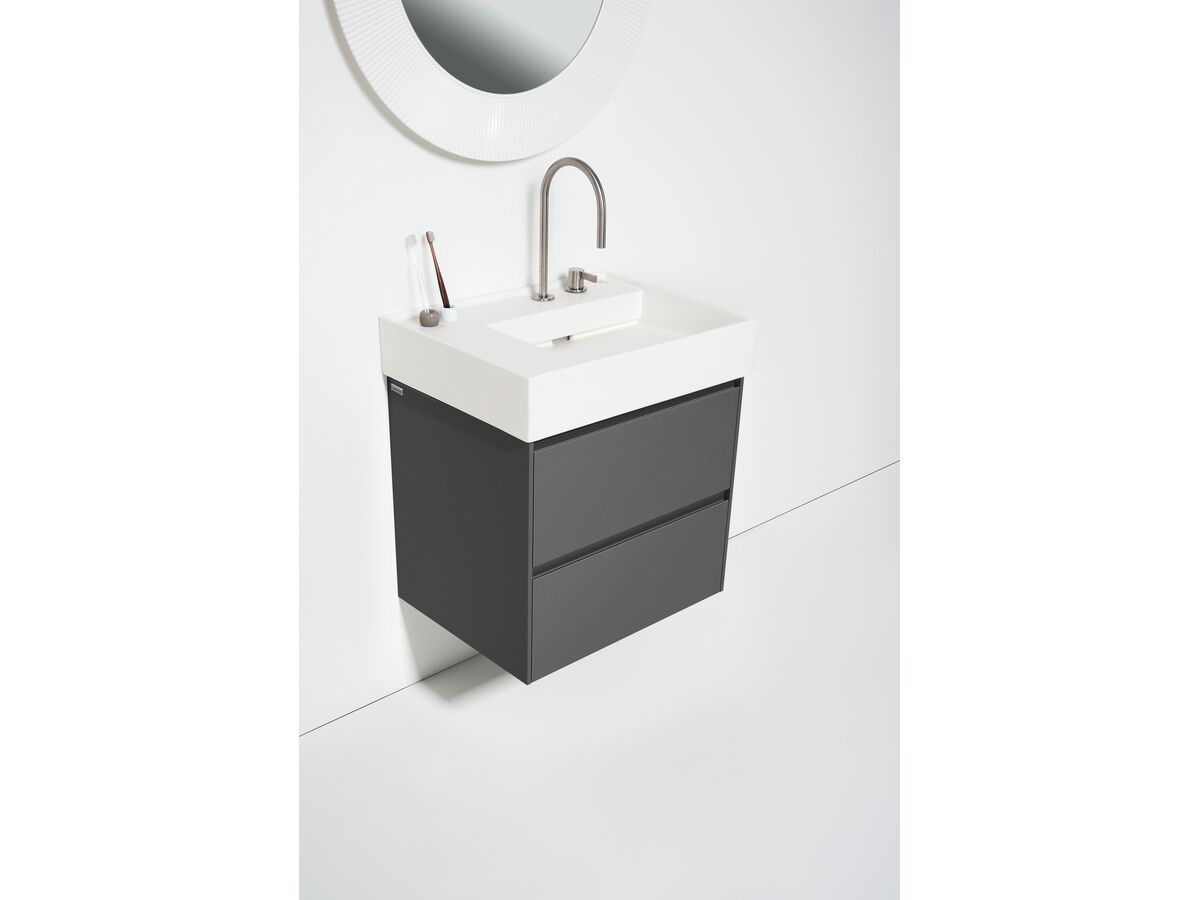 Screw Fixings Types LAUFEN Kartell Wall Basin with Shelf Right Hand Bowl 600mm x 460mm 1 ...