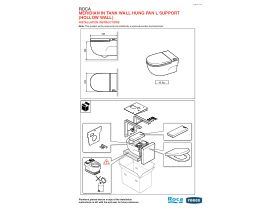 Installation Instructions - Roca Meridian In Tank Wall Hung Pan with Soft Close Seat & L Support White (4 Star)