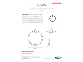 Specification Sheet - Sussex Scala Guest Towel Ring LUX PVD Matte Opium Black