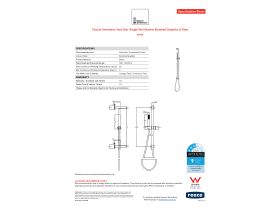 Specification Sheet - Faucet Strommen Vara Disc Single Rail Shower Brushed Graphite (3 Star)