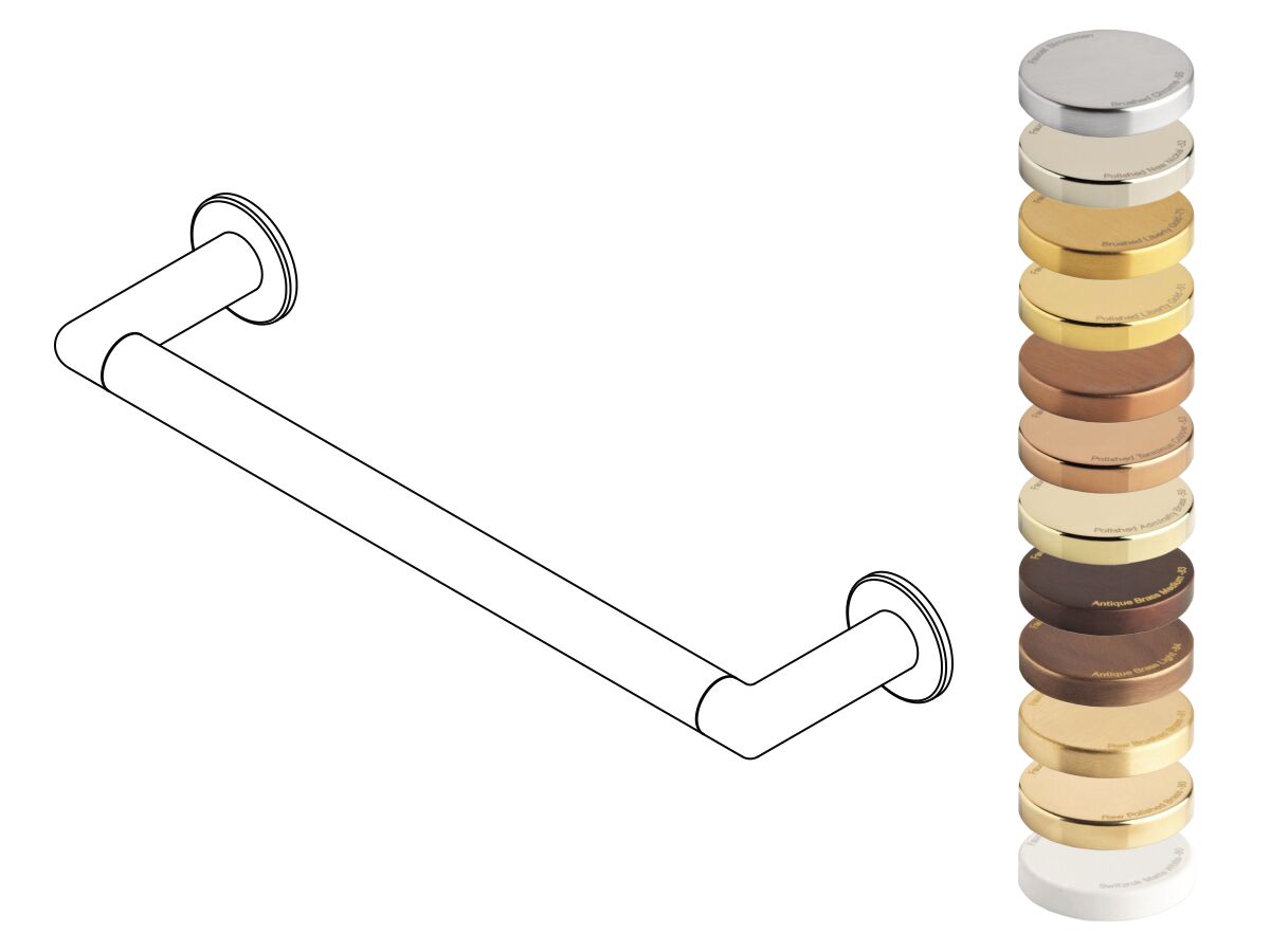 Hero - Faucet Strommen Vara Single Towel Rail 300mm Specialty Finish