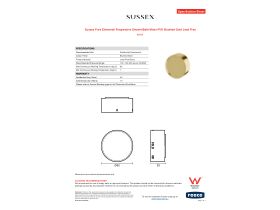 Specification Sheet - Sussex Pure Elemental Progressive Shower/Bath Mixer PVD Brushed Gold Lead Free