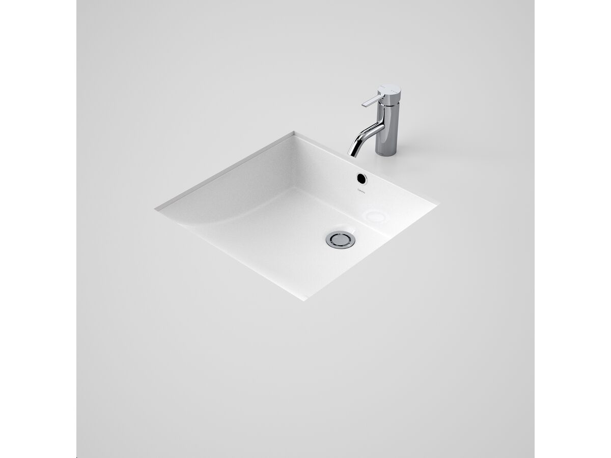 Caroma Liano Undercounter Basin No Taphole 430mm White