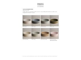 Specification Sheet - Robert Gordon Clay 400 Basin