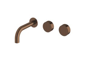 Sussex Pure Wall Basin Hostess System 160mm Right Hand PVD Brushed Bronze (3 Star)
