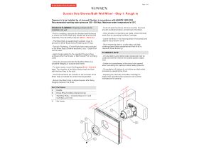 Installation Instructions - Sussex Oria Shower/Bath Wall Mixer