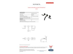 Specification Sheet - Sussex Oria Wall Bath Set 165mm PVD Matte Black