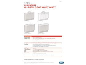 Technical Guide - Kado Lux Ensuite All Door Floor Mount Vanity