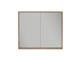 Supporting Image - Kado Aspect 900mm Mirror Cabinet Two Doors - Boston Oak