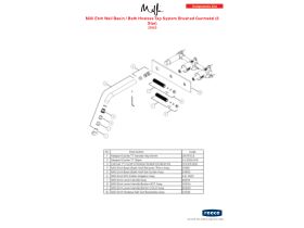 Component Listing - Milli Etch Wall Basin / Bath Hostess Tap System Brushed Gunmetal (6 Star)