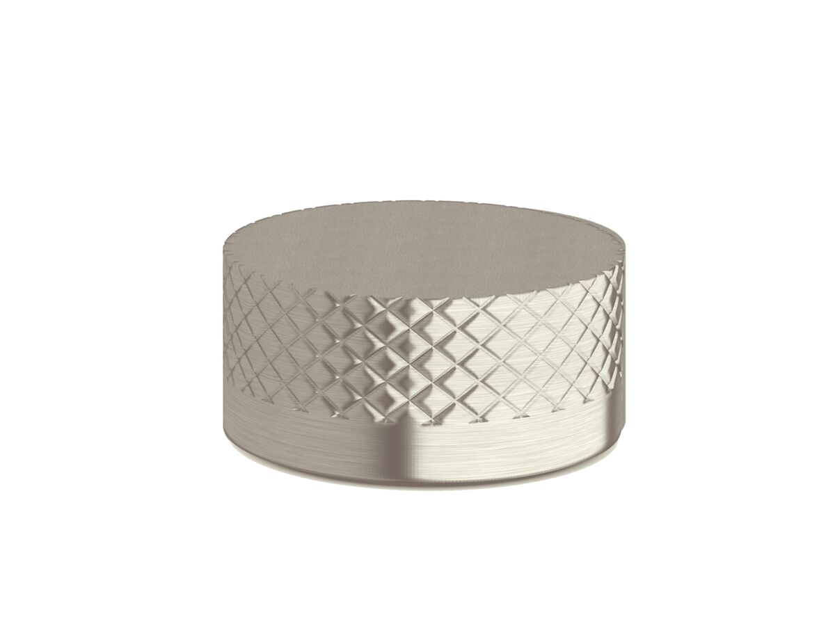 Sussex Pure Progressive Hob Mixer Tap with Diamond Textured Handle PVD Brushed Nickel