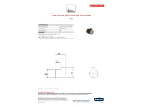 Specification Sheet - Faucet Strommen Vara Fin Robe Hook Armada Bronze
