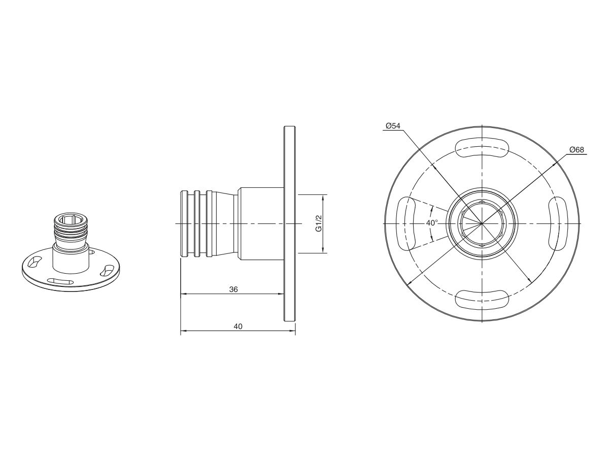 Mizu Drift MK2 Floor Mount Bath Outlet In-Floor Body Only