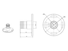 Mizu Drift MK2 Floor Mount Bath Outlet In-Floor Body Only