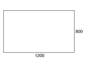Posh Domaine 1200mm x 800mm Polished Edge Mirror