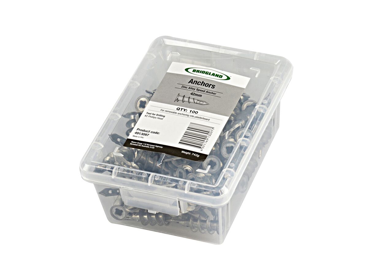 Bridgland Speed Anchor Zinc (100)
