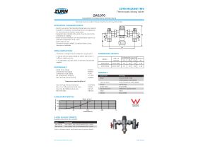 Specification Sheet - Wilkins Aqua Gard Thermostatic Mixing Valve