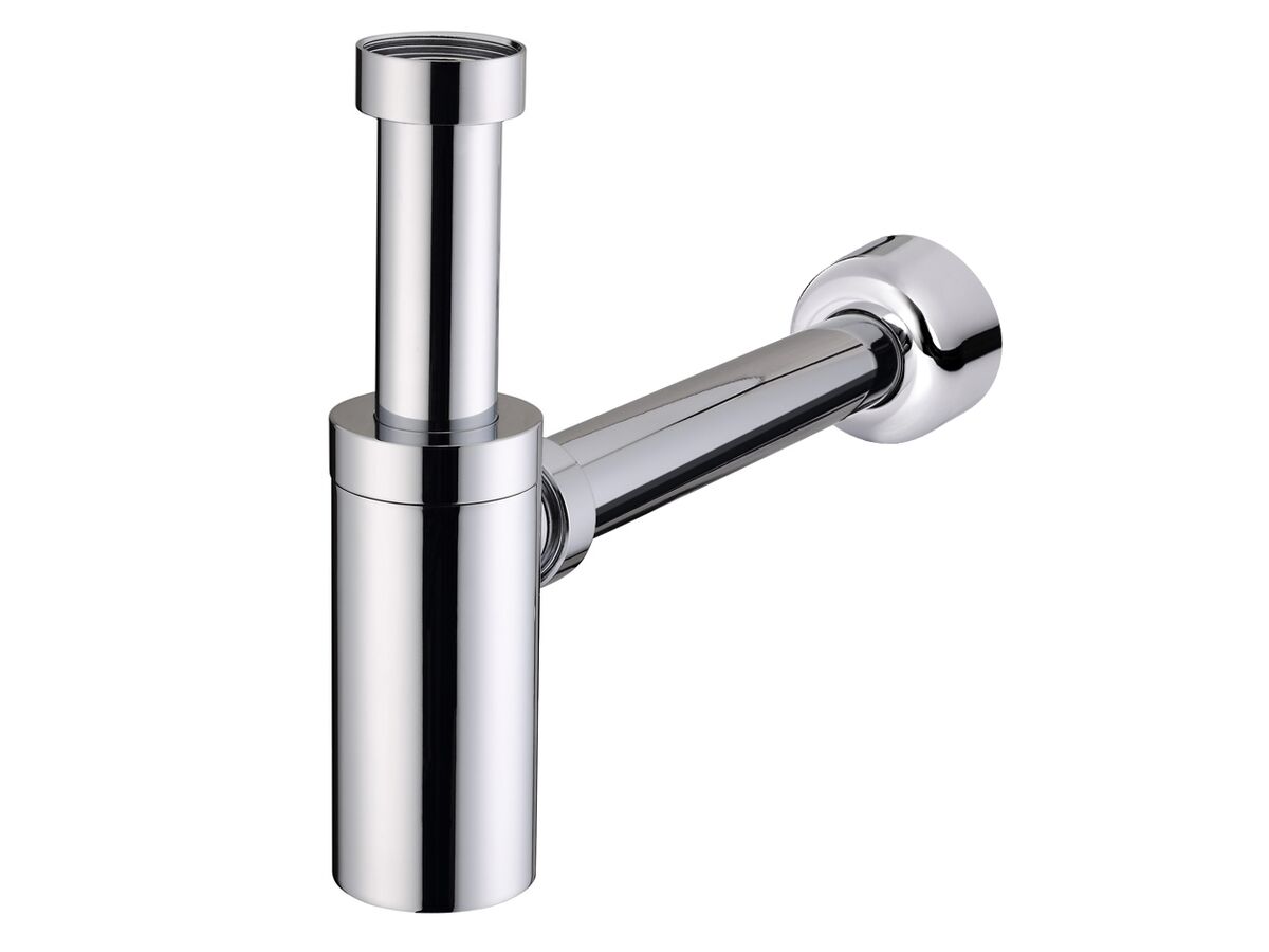 Mizu Drift Bottle Trap with Removable Base Chrome