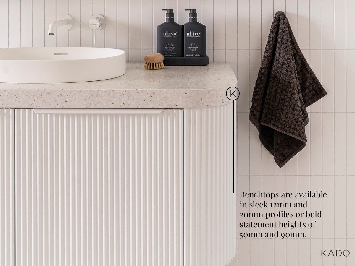 Kado Neue Fluted Vanity  - Range Details