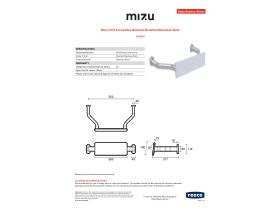 Specification Sheet - Mizu Drift Accessible Backrest Brushed Stainless Steel