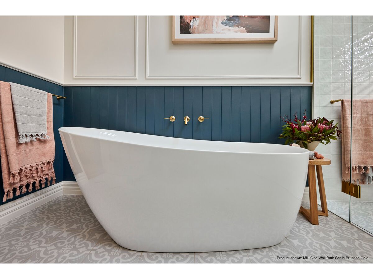 Sussex Oria Wall Bath Set Brushed Gold