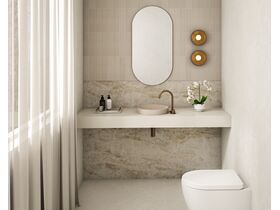 In Situ - Omvivo Villa Round Thin Edge Semi Inset Basin 360mm Island Sand