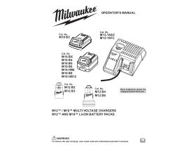 User Manual - Milwaukee M18 and M12 Rapid Charger