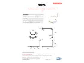 Specification Sheet - Mizu Drift Continuous Accessible WC Kit Left Hand Brushed Brass