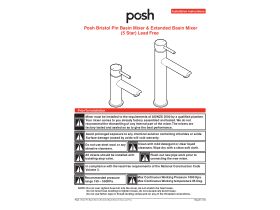 Installation Instructions - Posh Bristol Pin Basin & Extended Basin Mixer (5 Star) Lead Free
