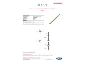 Specification Sheet - Kado Lux Frameless Shower Screen Wall Channel Brushed Brass