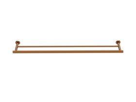 Supporting Image - Mizu Drift Double Towel Rail 900mm Brushed Bronze - Front