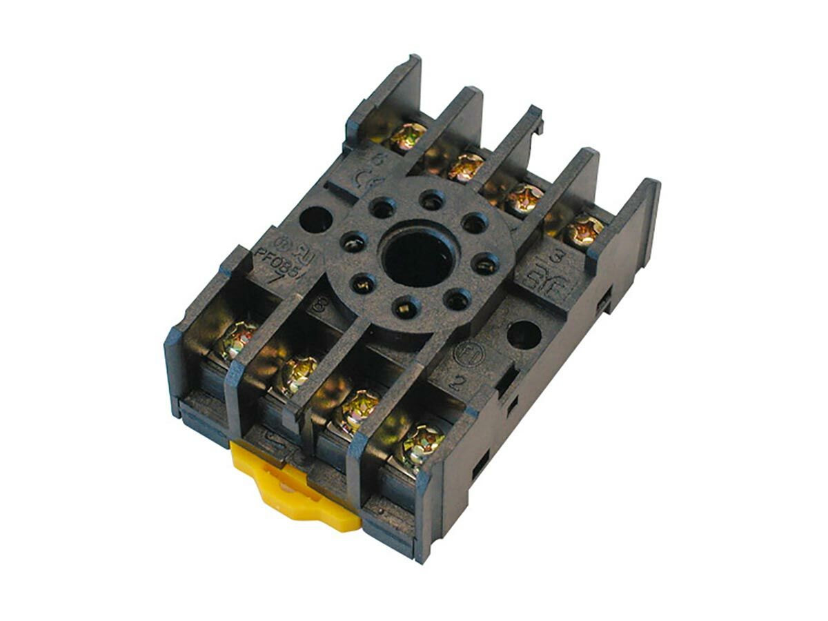 5A 250vac Relay Base 8 Pin Round PF-085A