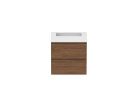 Hero - Posh Domaine 600mm Wall Hung Twin Vanity Unit All-Drawer 90mm Top