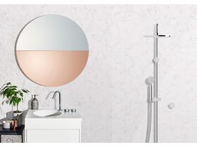 Sussex Pure Twin Rail Shower with Top Rail Water Inlet Chrome (3 Star)