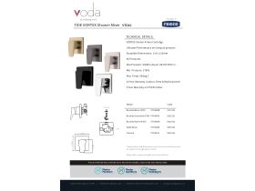 Specification Sheet - Voda Tide Vortex Shower Mixer