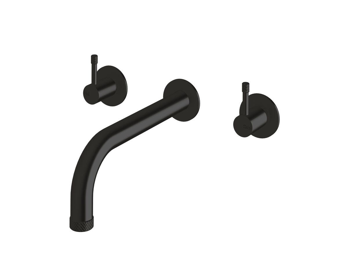 Hero - Sussex Scala Nova Wall Basin/Bath Set 200mm PVD Matte Black (5 Star) Lead Free